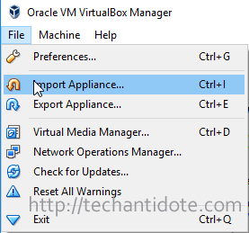 click file import appliance