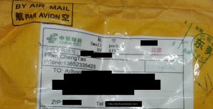 Parcel from China