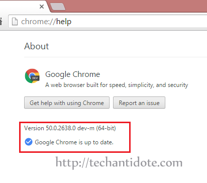 upgrade chrome