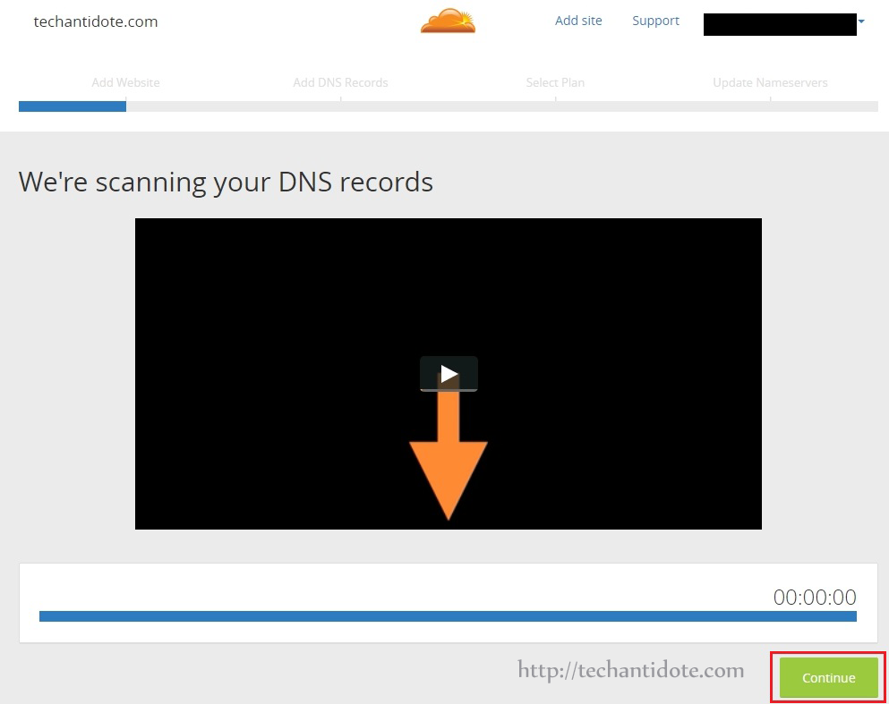 cloudflare dns scanning complete