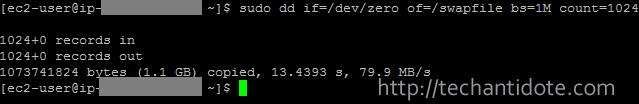 create swap file ec2